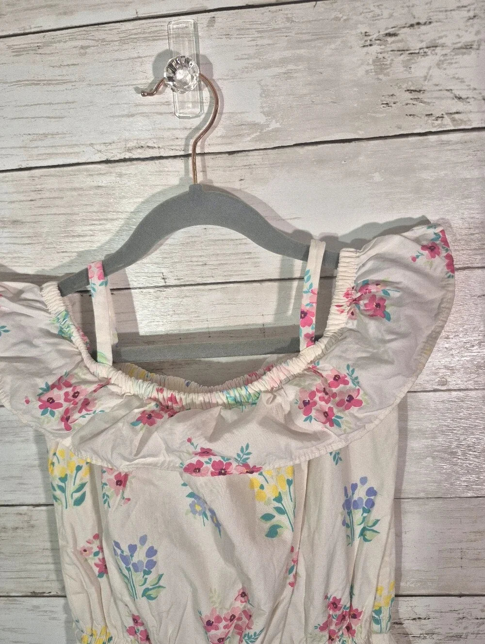 Gymboree Girls Floral White One-Piece Jumpsuit/Romper Size 4t